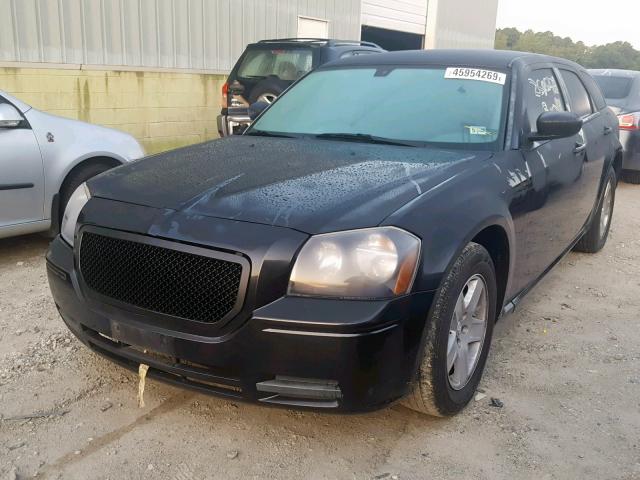 2D8FV47T87H765144 - 2007 DODGE MAGNUM SE BLACK photo 2