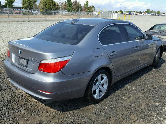 WBANV13508CZ57109 - 2008 BMW 528 XI GRAY photo 4