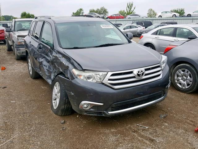 5TDBK3EH3CS146784 - 2012 TOYOTA HIGHLANDER GRAY photo 1