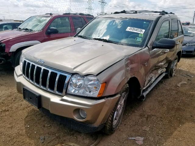 1J4HR58N56C184584 - 2006 JEEP GRAND CHER BROWN photo 2