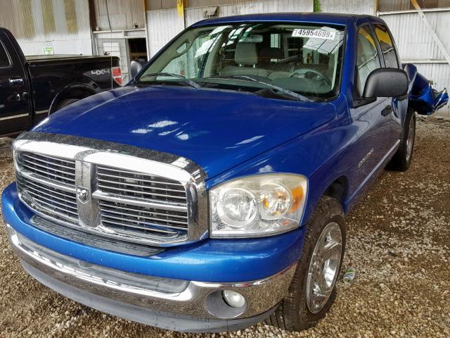 1D7HA18P27S226407 - 2007 DODGE RAM 1500 S BLUE photo 2