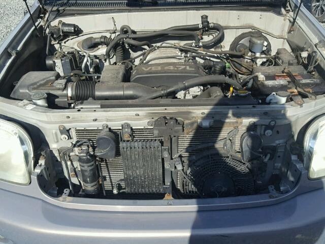 5TDBT48A22S136201 - 2002 TOYOTA SEQUOIA LI GRAY photo 7