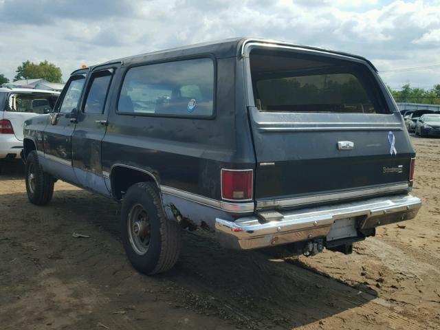 1GNGV26K6HF171775 - 1987 CHEVROLET SUBURBAN V BLACK photo 3