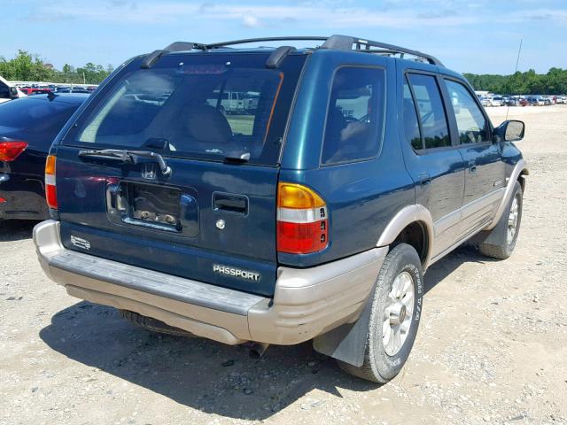 4S6CK58WXY4412687 - 2000 HONDA PASSPORT E GREEN photo 4