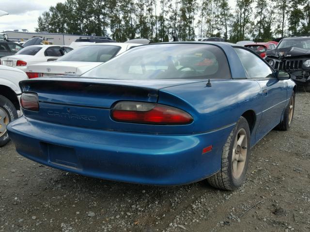 2G1FP22K3T2137557 - 1996 CHEVROLET CAMARO BAS BLUE photo 4