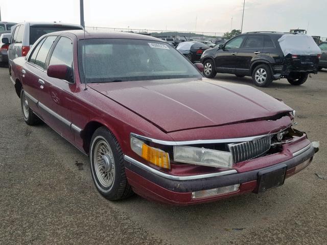 2MELM75W3PX675973 - 1993 MERCURY GRAND MARQ MAROON photo 1