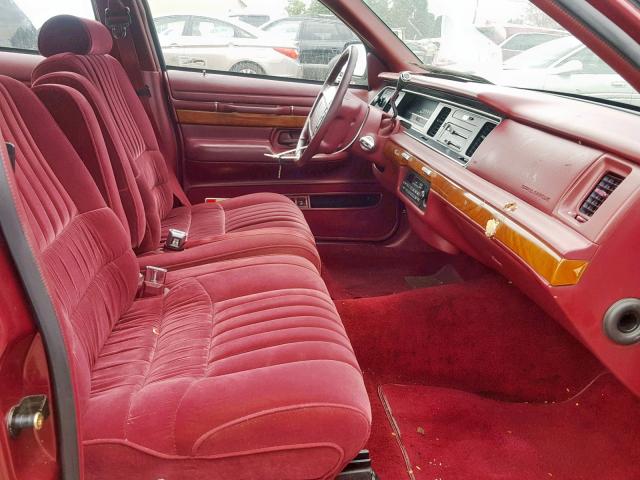 2MELM75W3PX675973 - 1993 MERCURY GRAND MARQ MAROON photo 5