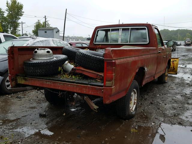 2RTEF14Y3FCA18858 - 1979 FORD F-150 RED photo 4