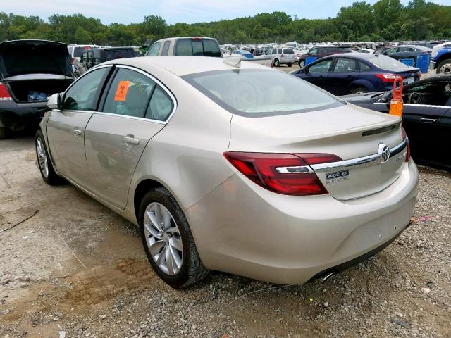 2G4GK5EX0G9104527 - 2016 BUICK REGAL GOLD photo 3