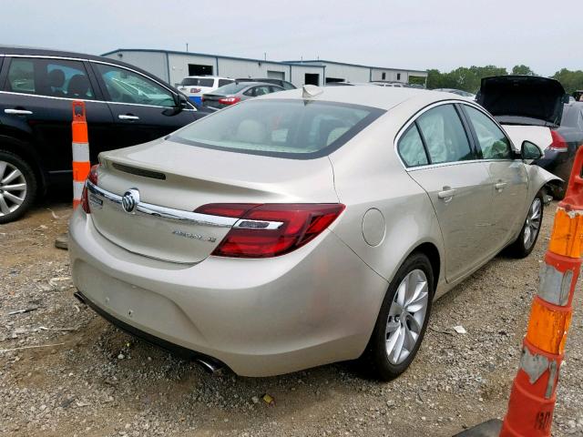 2G4GK5EX0G9104527 - 2016 BUICK REGAL GOLD photo 4