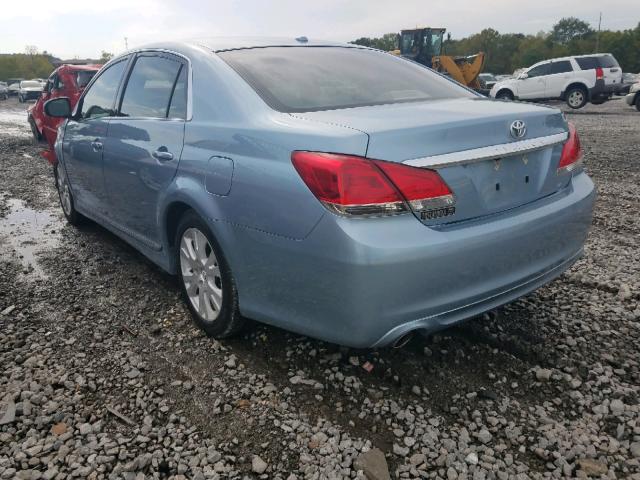 4T1BK3DB3CU459676 - 2012 TOYOTA AVALON BAS BLUE photo 3