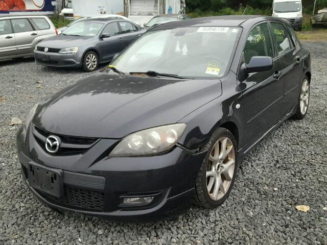 JM1BK34L481866430 - 2008 MAZDA SPEED 3 BLACK photo 2