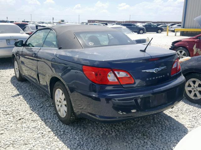 1C3LC45K78N224178 - 2008 CHRYSLER SEBRING BLUE photo 3