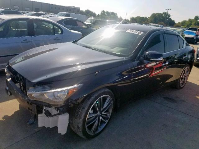 JN1BV7AR7EM700245 - 2014 INFINITI Q50 BASE BLACK photo 2