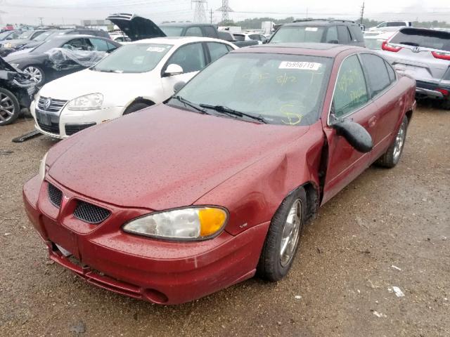 1G2NG52E93C116280 - 2003 PONTIAC GRAND AM S RED photo 2