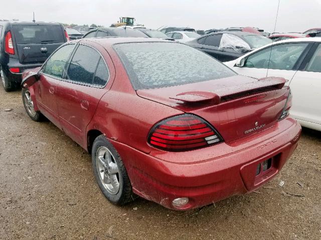 1G2NG52E93C116280 - 2003 PONTIAC GRAND AM S RED photo 3