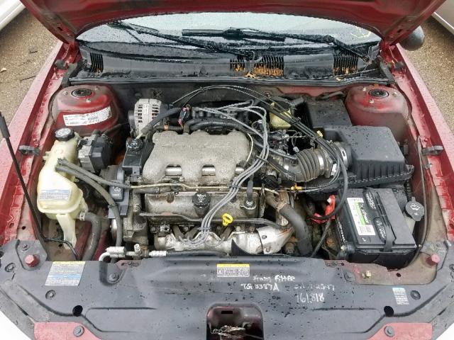 1G2NG52E93C116280 - 2003 PONTIAC GRAND AM S RED photo 7
