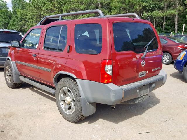 5N1ED28Y44C610550 - 2004 NISSAN XTERRA XE RED photo 3