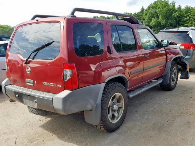 5N1ED28Y44C610550 - 2004 NISSAN XTERRA XE RED photo 4