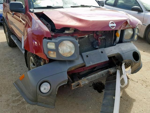 5N1ED28Y44C610550 - 2004 NISSAN XTERRA XE RED photo 9