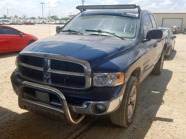 1D7HU18D34S594765 - 2004 DODGE RAM 1500 S BLUE photo 2