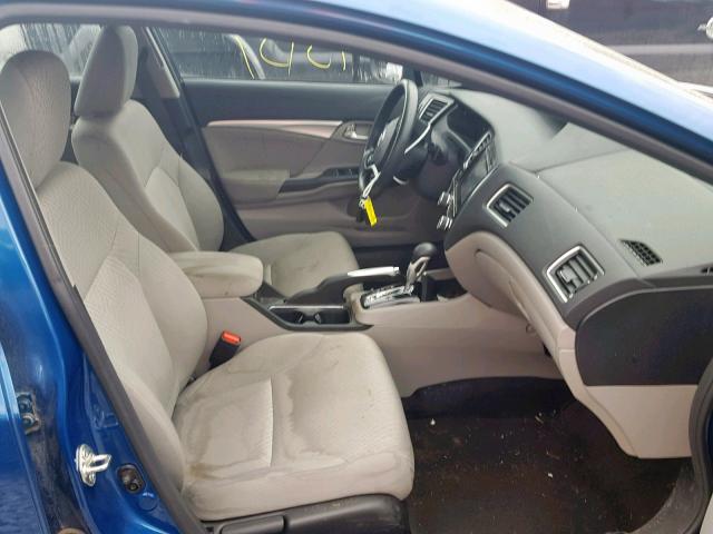 2HGFB2F89EH541307 - 2014 HONDA CIVIC EX BLUE photo 5