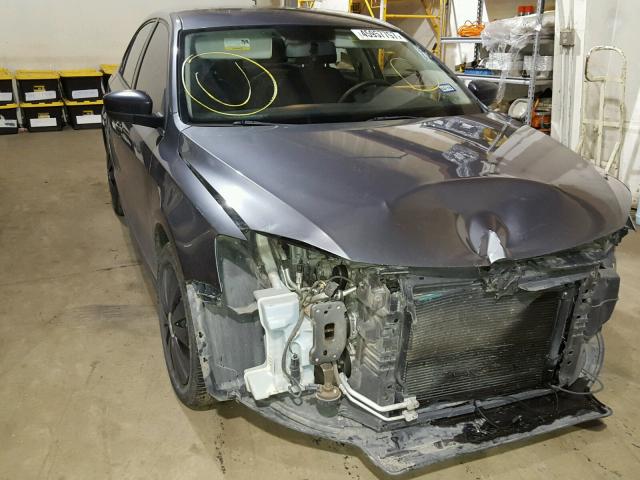 3VW2K7AJ8CM393070 - 2012 VOLKSWAGEN JETTA BASE CHARCOAL photo 1