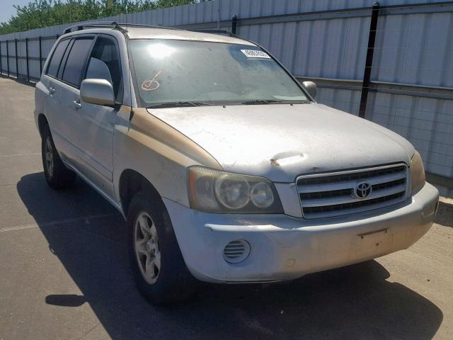 JTEGD21A610018389 - 2001 TOYOTA HIGHLANDER SILVER photo 1