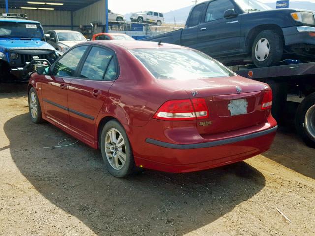 YS3FD45Y261135772 - 2006 SAAB 9-3 RED photo 3