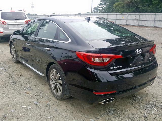 5NPE34AF4FH243751 - 2015 HYUNDAI SONATA SPO BLACK photo 3