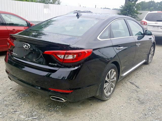 5NPE34AF4FH243751 - 2015 HYUNDAI SONATA SPO BLACK photo 4