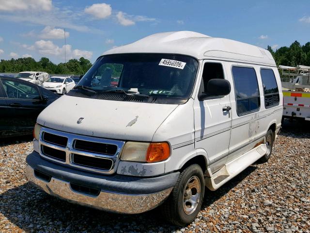 2B6HB11Y92K144109 - 2002 DODGE RAM VAN B1 WHITE photo 2