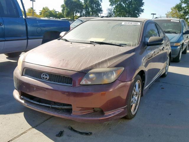 JTKDE177550003679 - 2005 TOYOTA SCION TC ბურგუნდია ფოტო 2