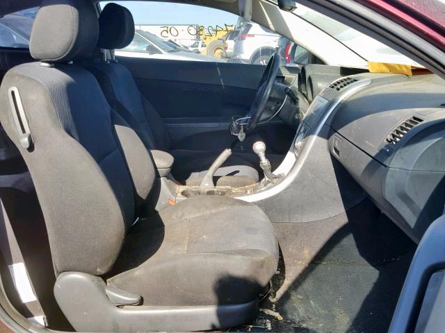 JTKDE177550003679 - 2005 TOYOTA SCION TC ბურგუნდია ფოტო 5