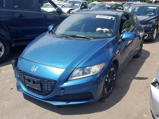 JHMZF1C46ES003005 - 2014 HONDA CR-Z BLUE photo 2