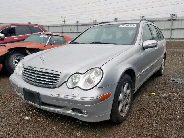 WDBRH81J53F381012 - 2003 MERCEDES-BENZ C 240 SPOR SILVER photo 2