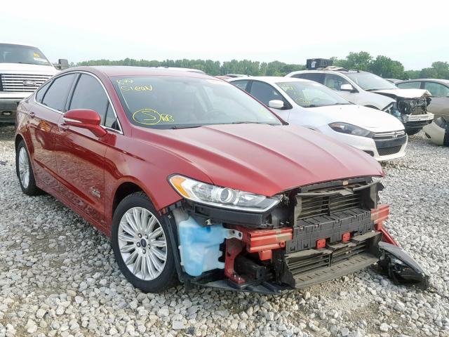 3FA6P0SU5DR303955 - 2013 FORD FUSION TIT RED photo 1