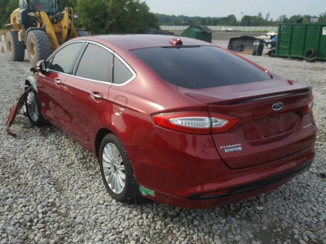 3FA6P0SU5DR303955 - 2013 FORD FUSION TIT RED photo 3