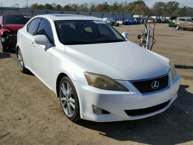 JTHBK262672053547 - 2007 LEXUS IS 250 WHITE photo 1