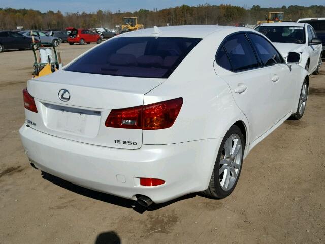 JTHBK262672053547 - 2007 LEXUS IS 250 WHITE photo 4