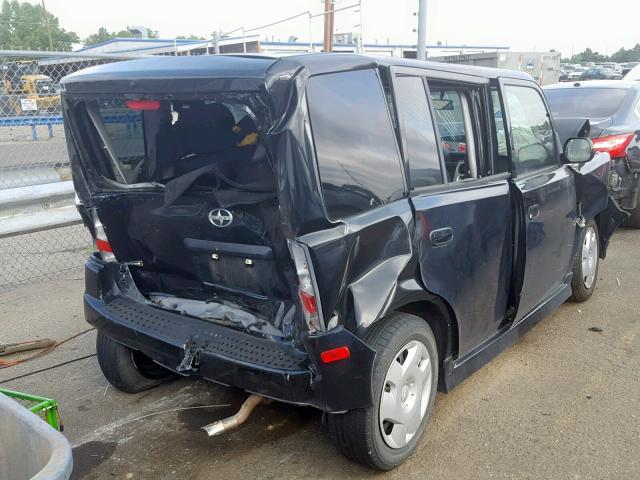 JTLKT324950213087 - 2005 TOYOTA SCION XB შავი ფოტო 4