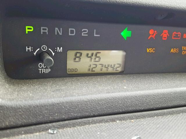 JTLKT324950213087 - 2005 TOYOTA SCION XB შავი ფოტო 8