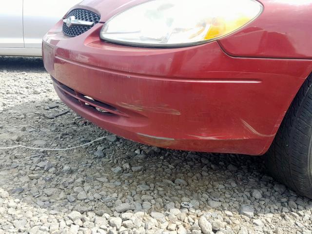 1FAFP55283A146891 - 2003 FORD TAURUS SES MAROON photo 10