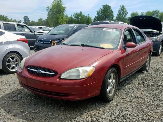 1FAFP55283A146891 - 2003 FORD TAURUS SES MAROON photo 2