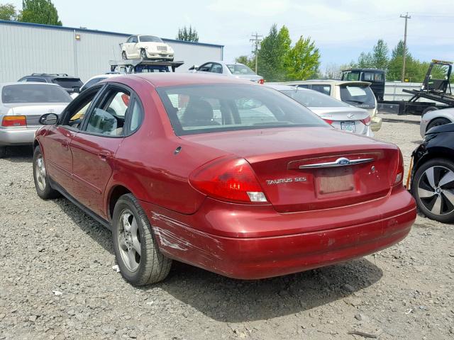 1FAFP55283A146891 - 2003 FORD TAURUS SES MAROON photo 3