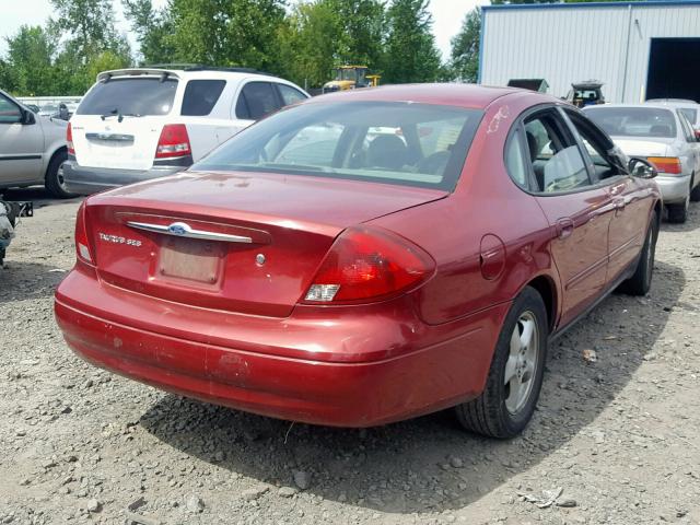 1FAFP55283A146891 - 2003 FORD TAURUS SES MAROON photo 4