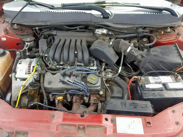 1FAFP55283A146891 - 2003 FORD TAURUS SES MAROON photo 7