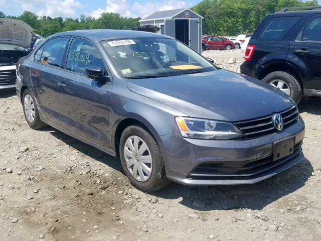 3VW2K7AJXFM279947 - 2015 VOLKSWAGEN JETTA BASE GRAY photo 1