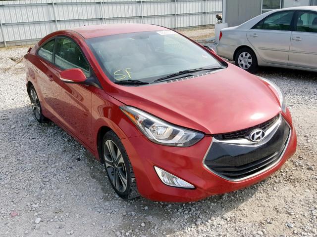 KMHDH6AH4EU029014 - 2014 HYUNDAI ELANTRA CO MAROON photo 1