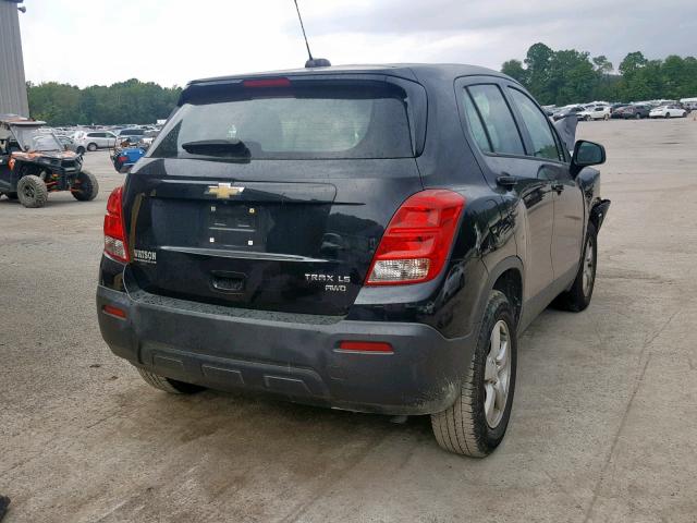 KL7CJNSB8GB729963 - 2016 CHEVROLET TRAX LS GRAY photo 4